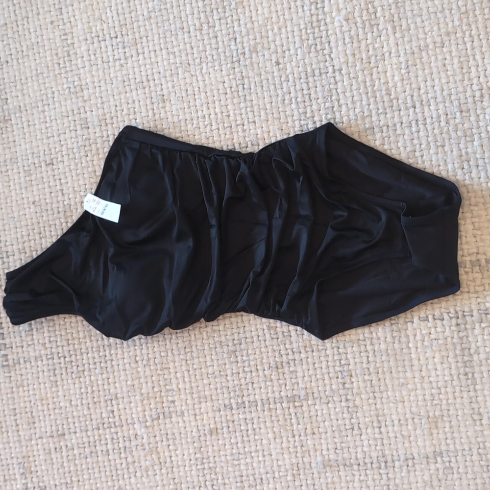 NWT J. Crew ruched one shoulder swimsuit - Picture 2 of 4